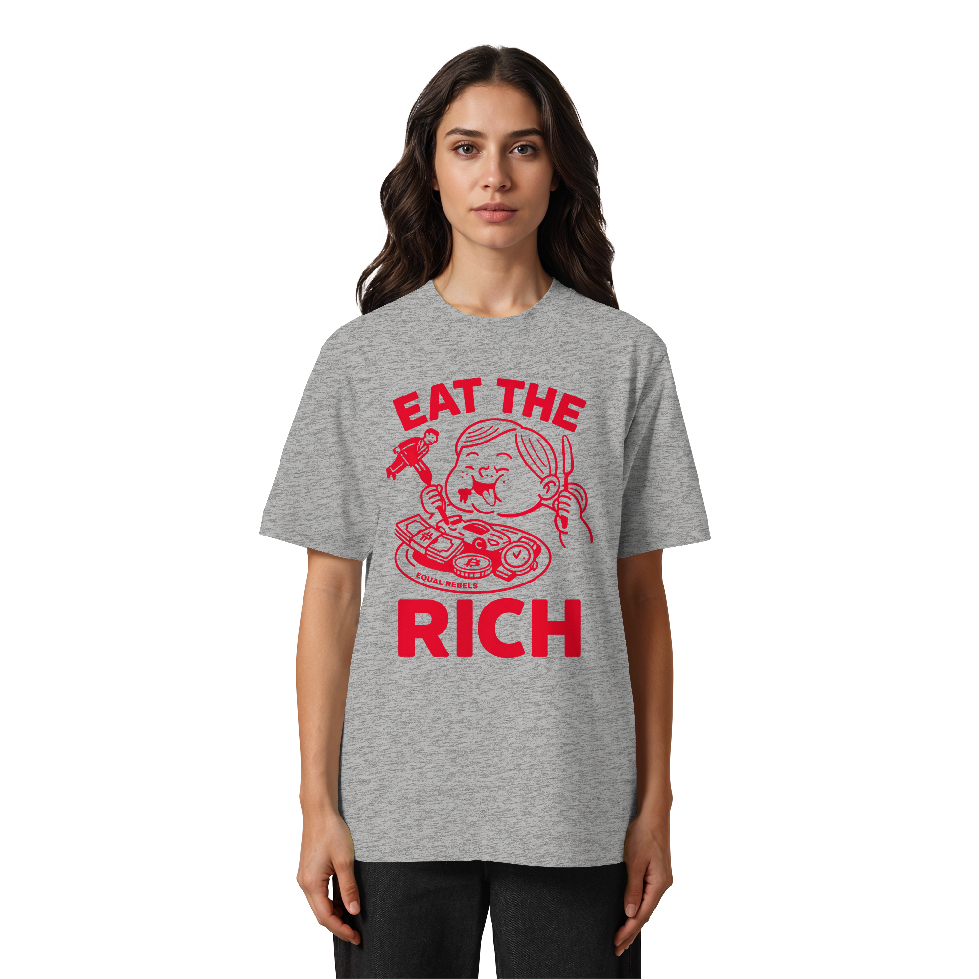 EAT THE RICH - Heavy Oversized Shirt