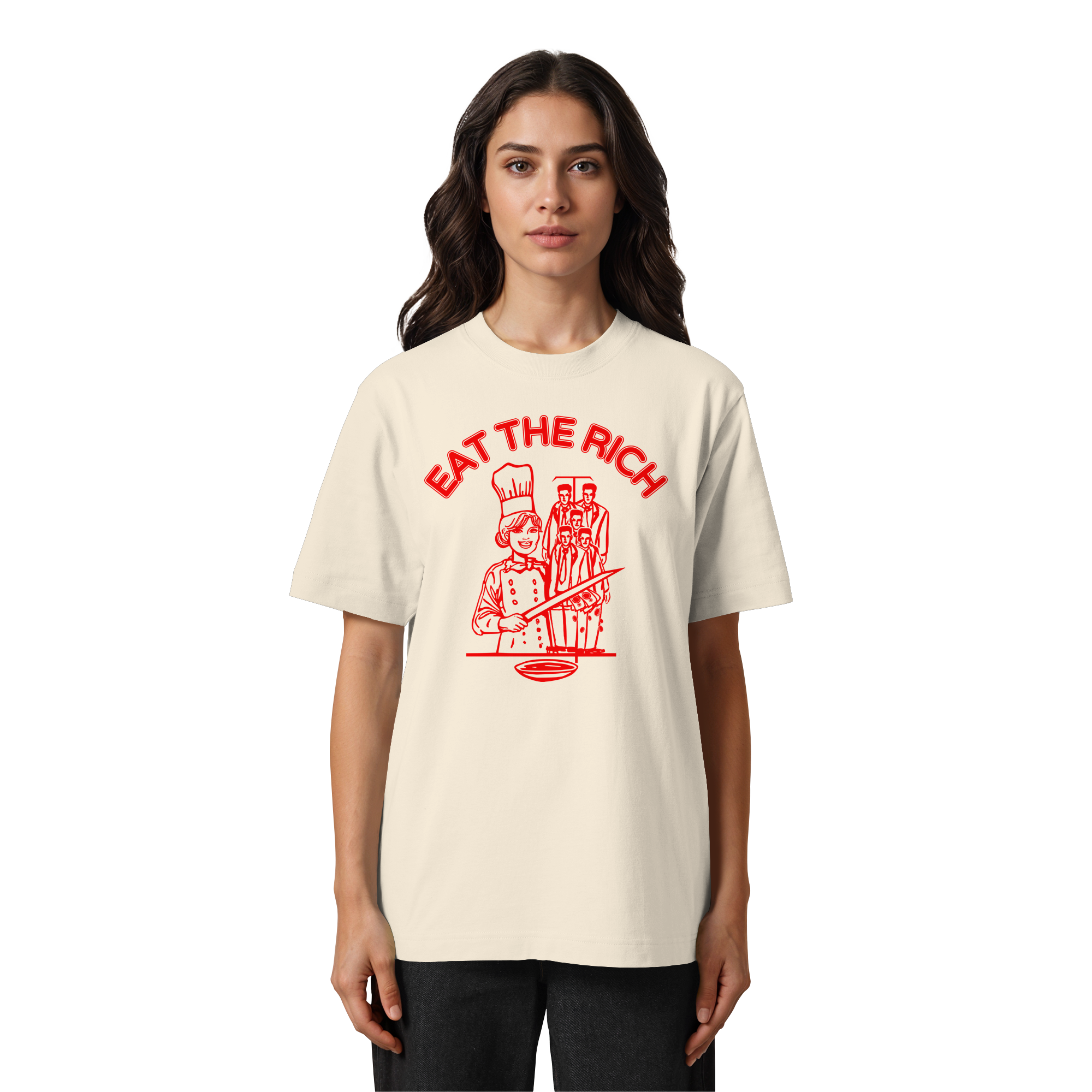 Eat The Rich Feminismus - Heavy Oversized Shirt