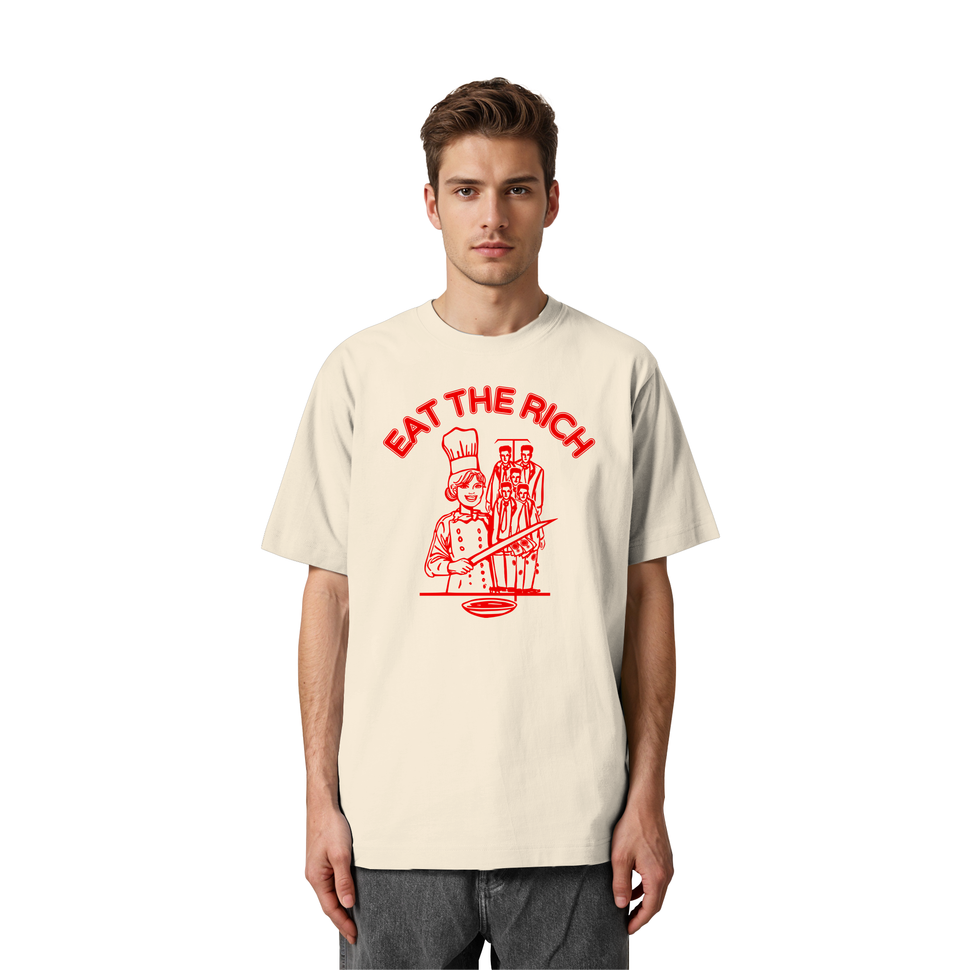 Eat The Rich Feminismus - Heavy Oversized Shirt