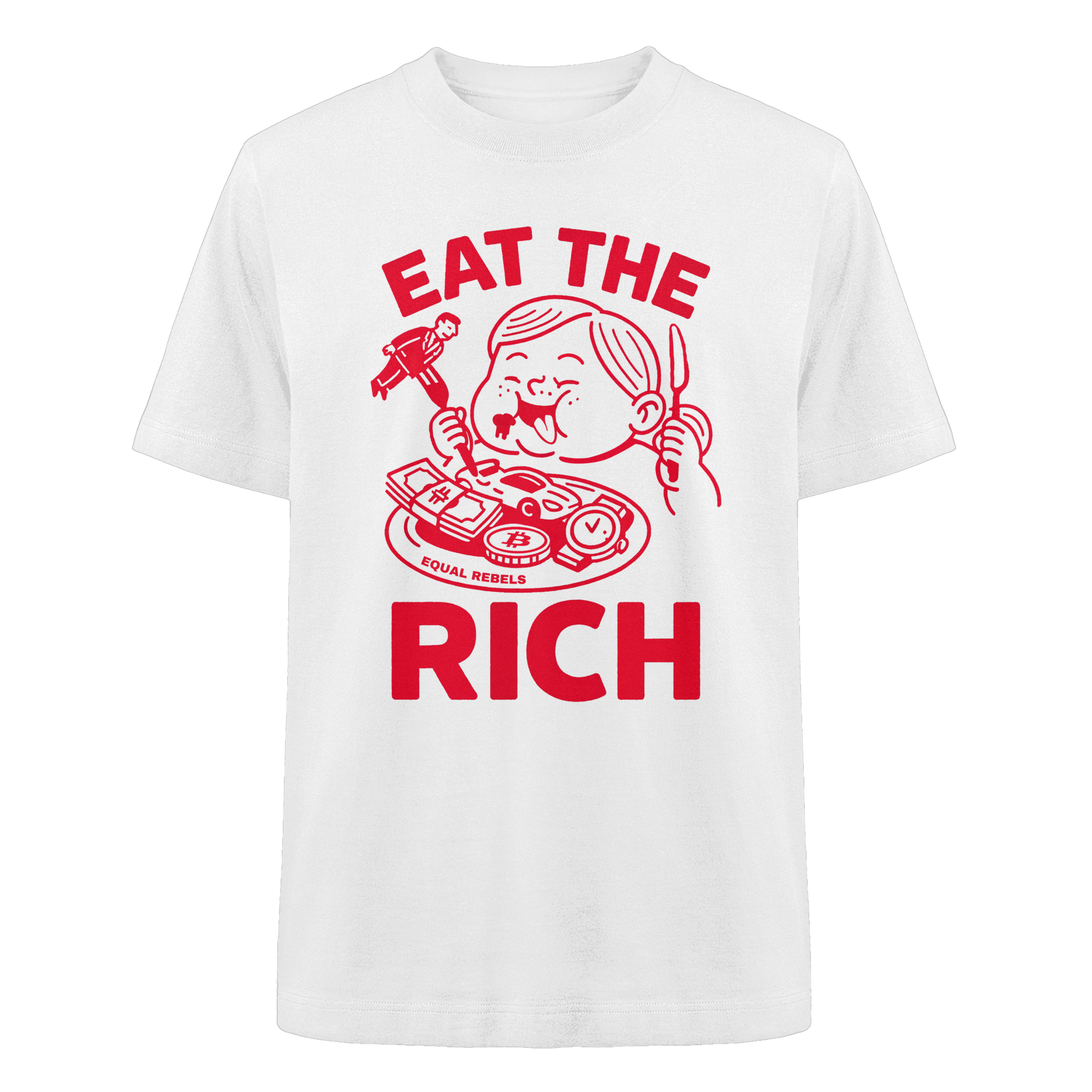 EAT THE RICH - Heavy Oversized Shirt