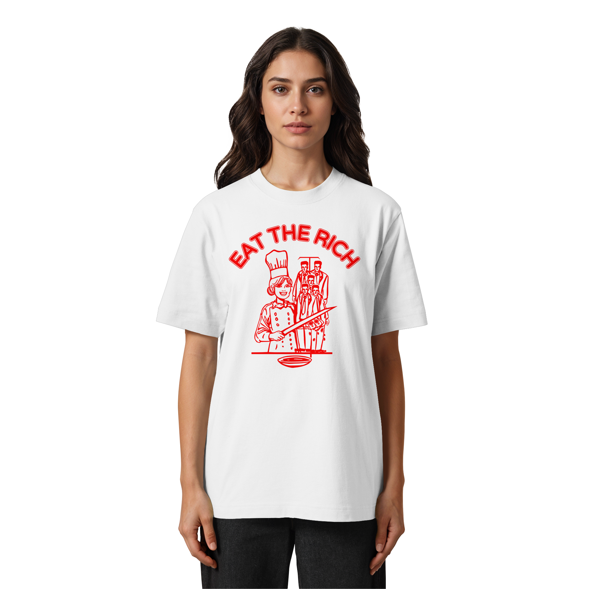 Eat The Rich Feminismus - Heavy Oversized Shirt