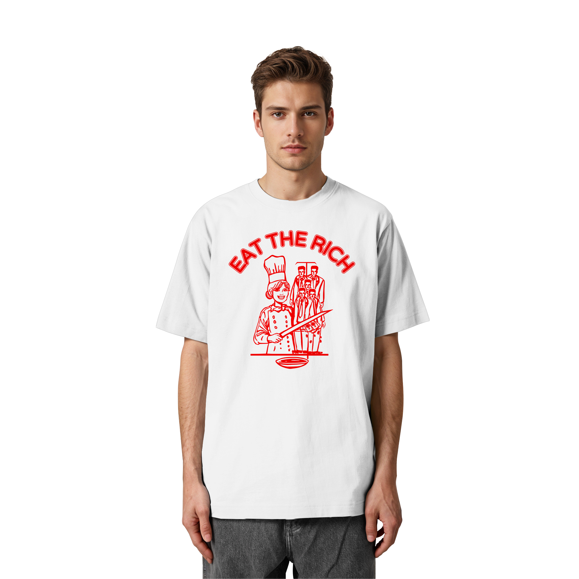 Eat The Rich Feminismus - Heavy Oversized Shirt