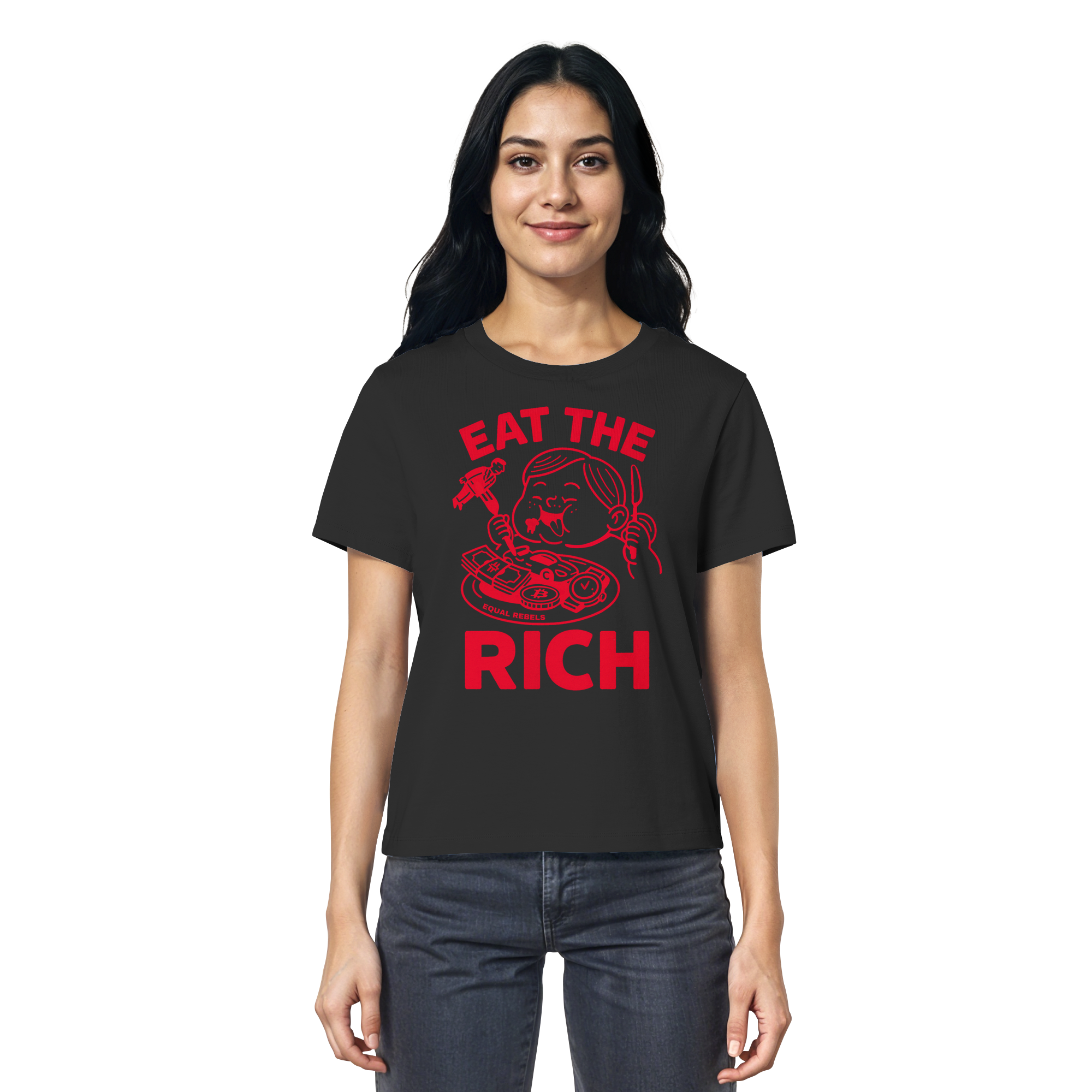 EAT THE RICH - Ladies Organic Shirt