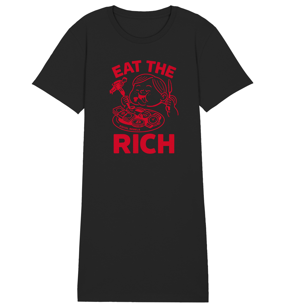 EAT THE RICH - Organic Shirt Dress