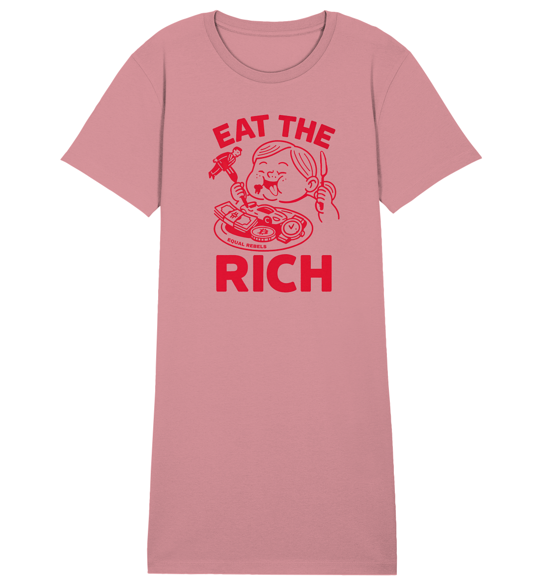 EAT THE RICH - Organic Shirt Dress