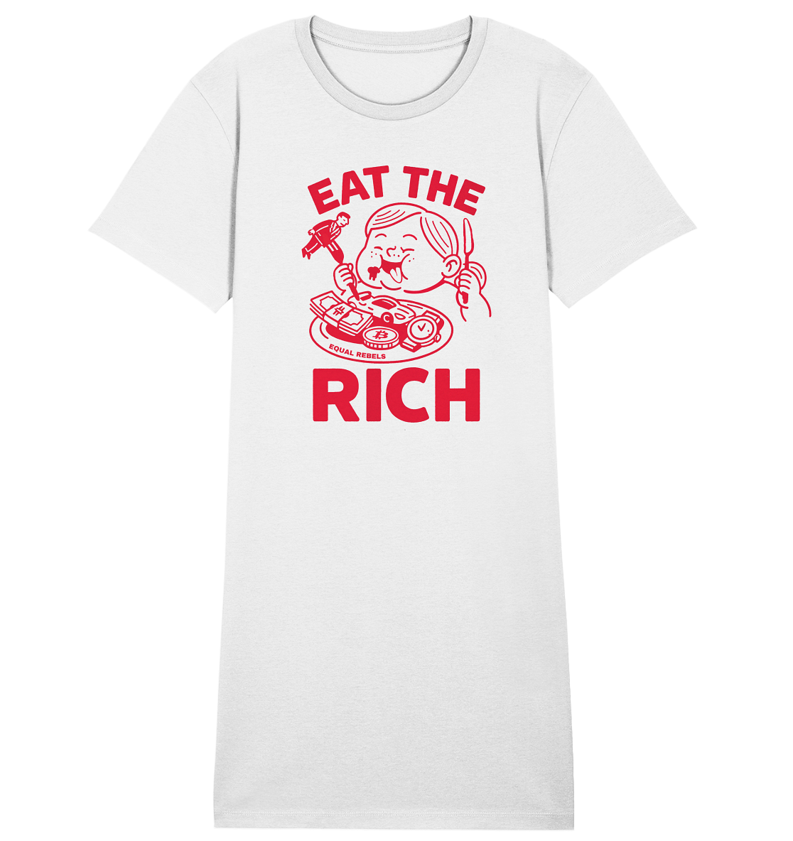 EAT THE RICH - Organic Shirt Dress