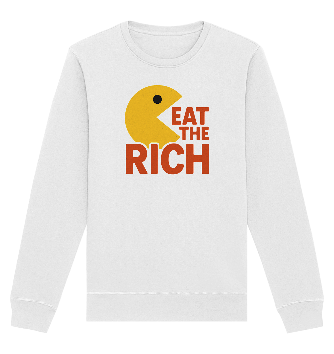 Eat The Rich Retro - Organic Unisex Sweatshirt