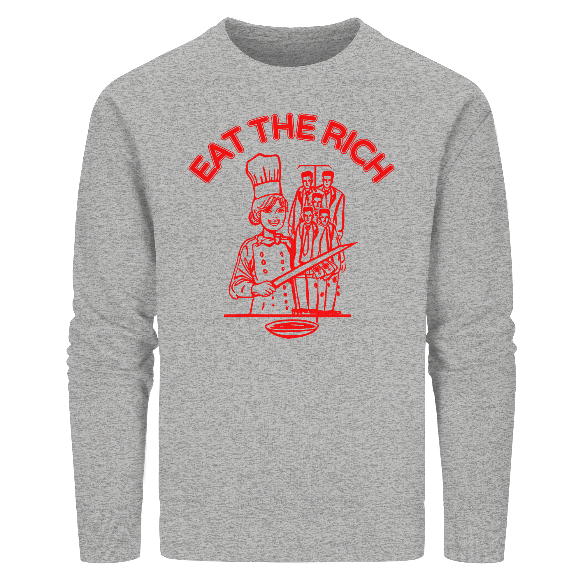 Eat The Rich Feminismus - Organic Basic Unisex Sweatshirt