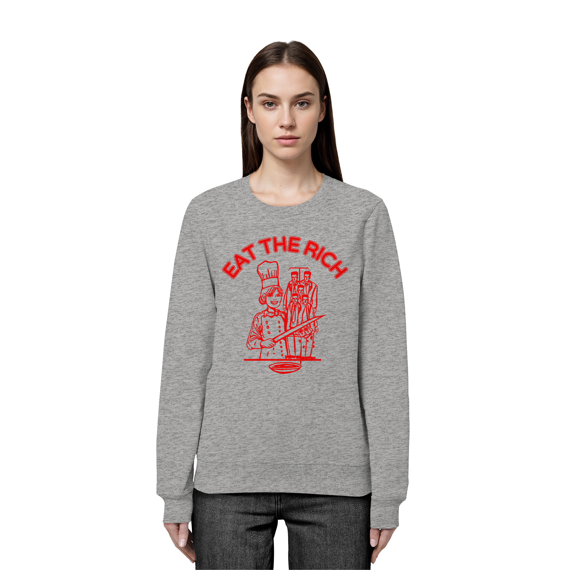 Eat The Rich Feminismus - Organic Basic Unisex Sweatshirt