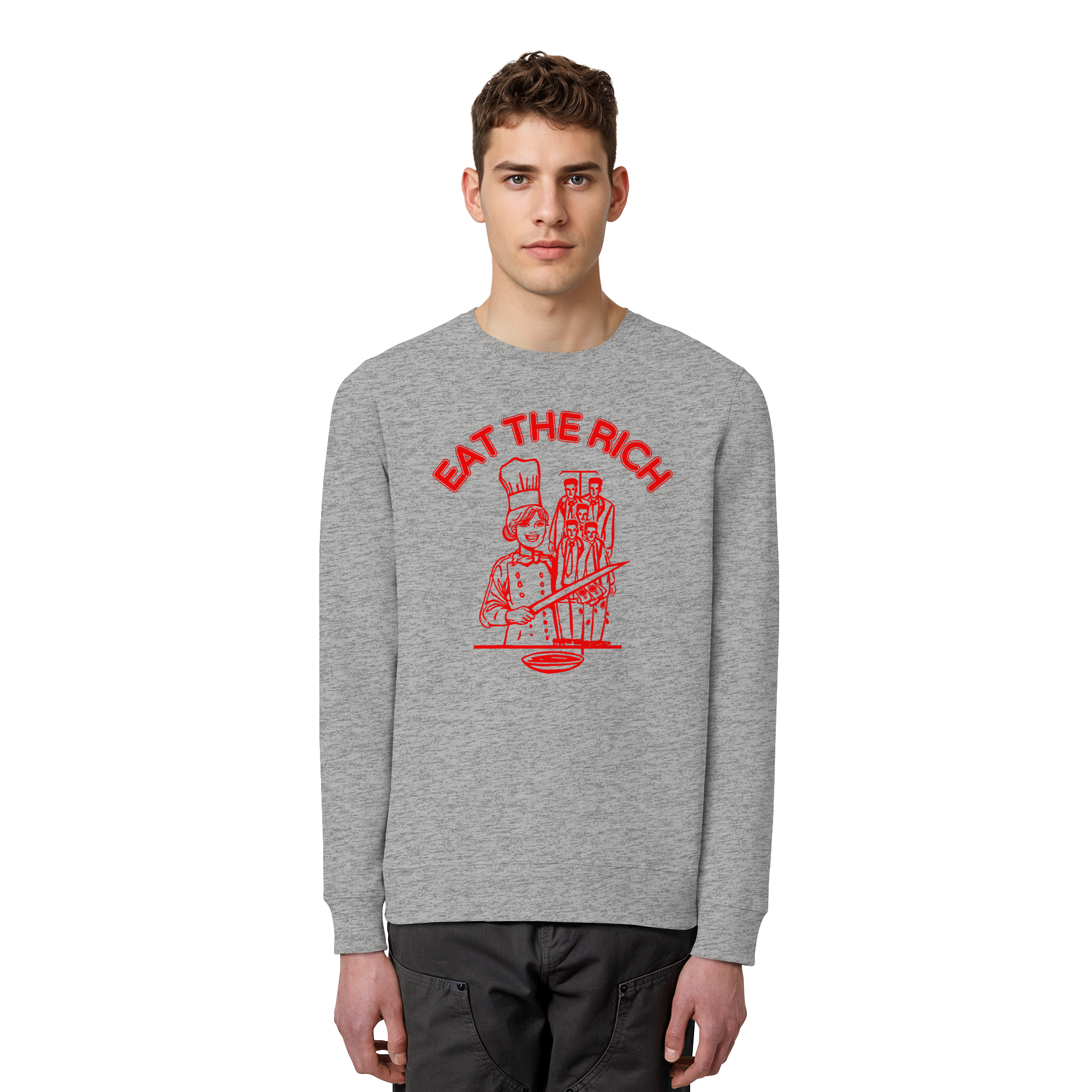 Eat The Rich Feminismus - Organic Basic Unisex Sweatshirt