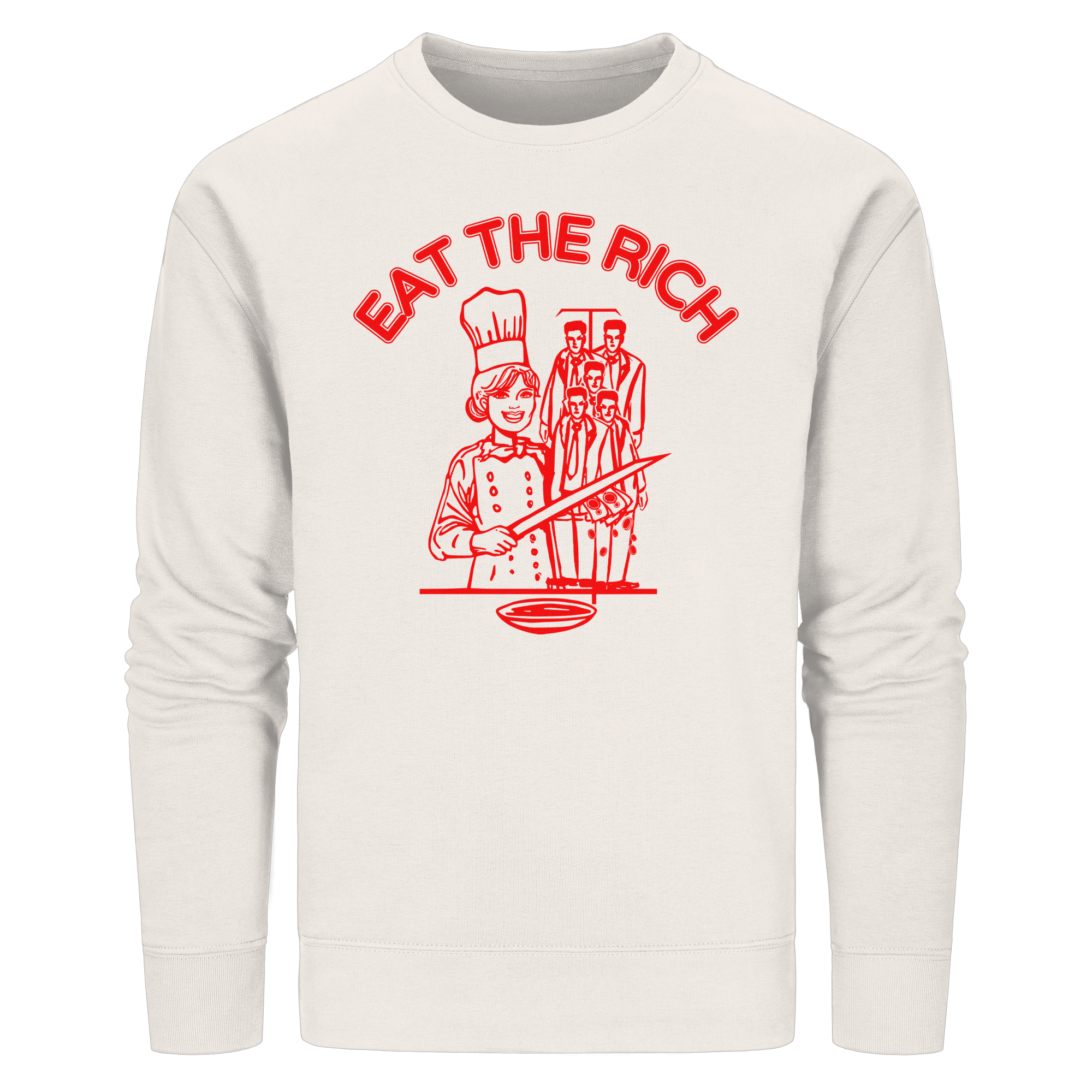Eat The Rich Feminismus - Organic Basic Unisex Sweatshirt