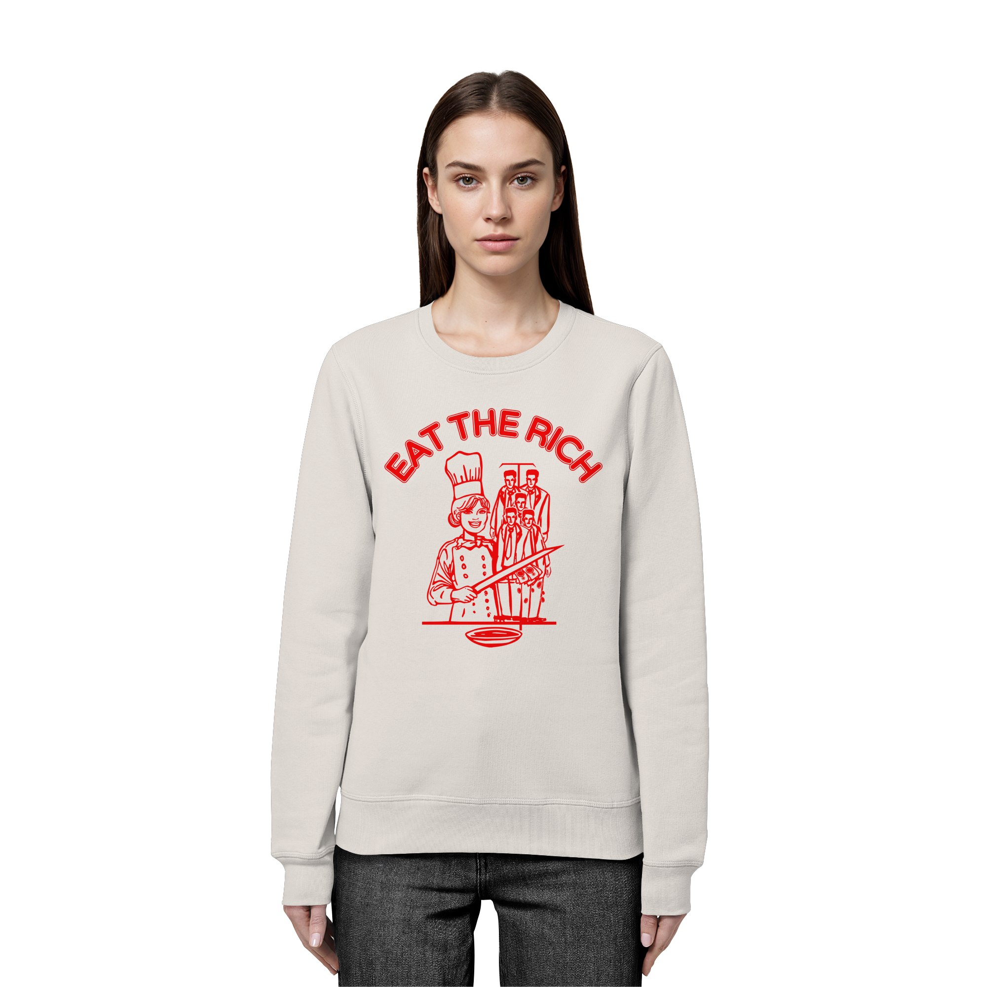 Eat The Rich Feminismus - Organic Basic Unisex Sweatshirt