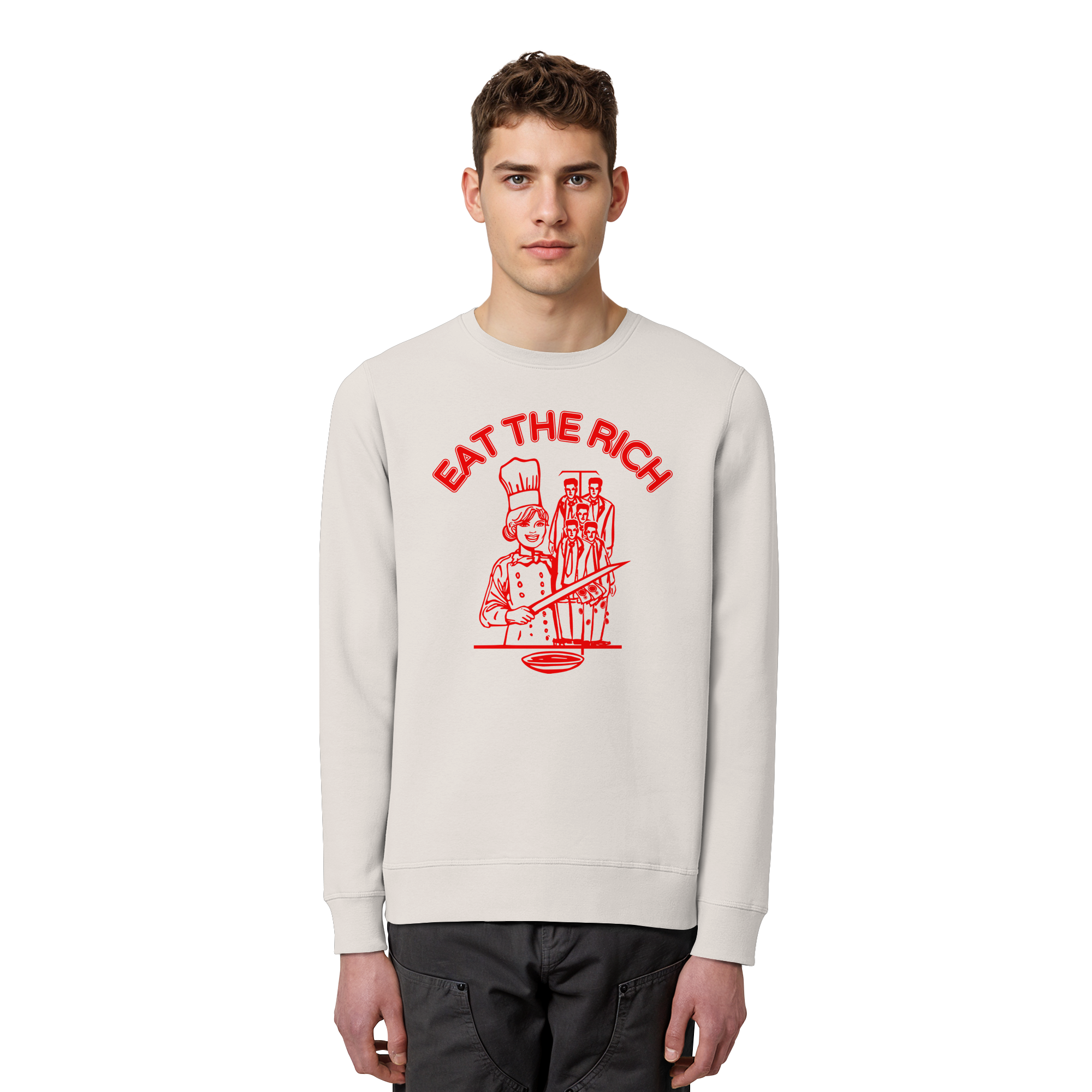 Eat The Rich Feminismus - Organic Basic Unisex Sweatshirt