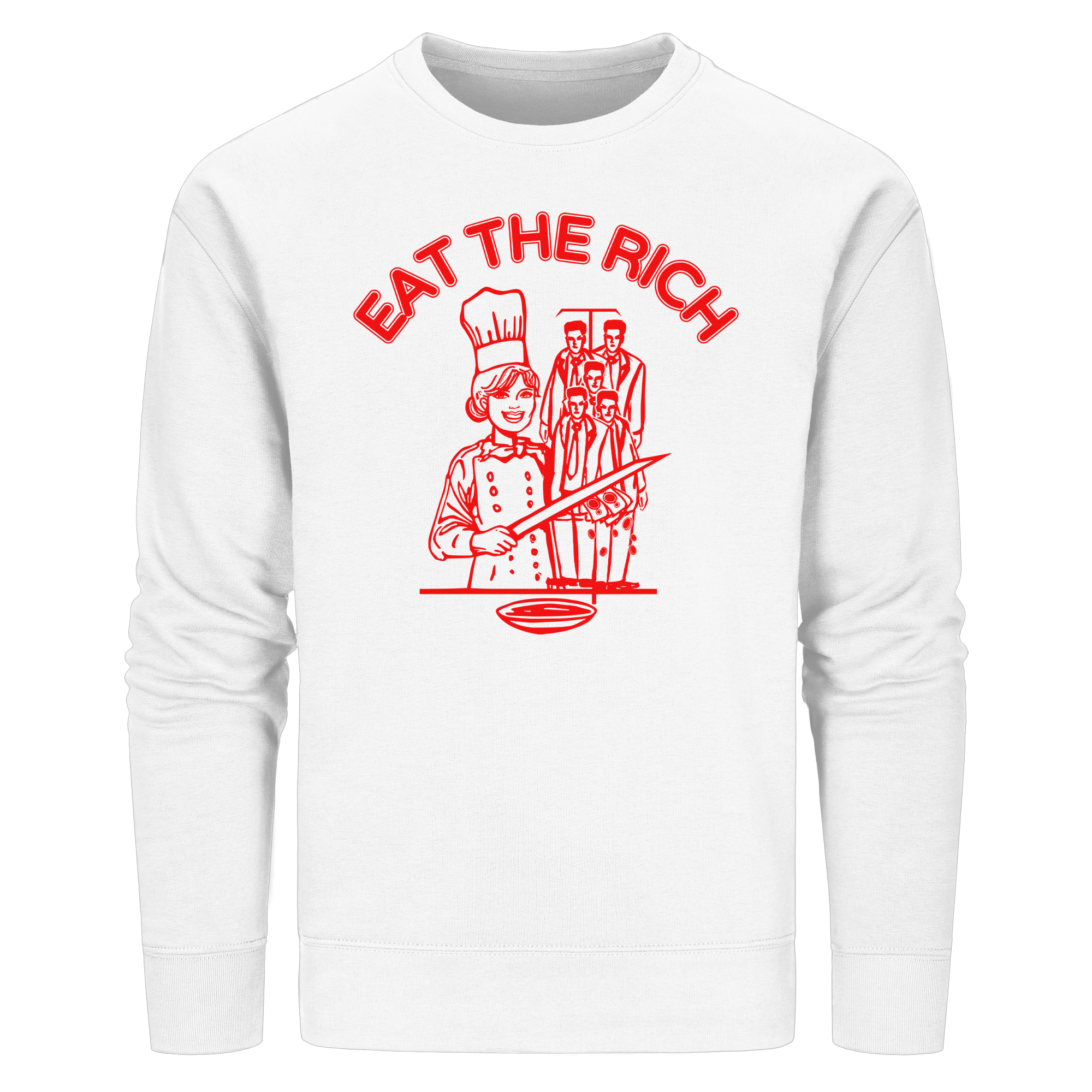Eat The Rich Feminismus - Organic Basic Unisex Sweatshirt