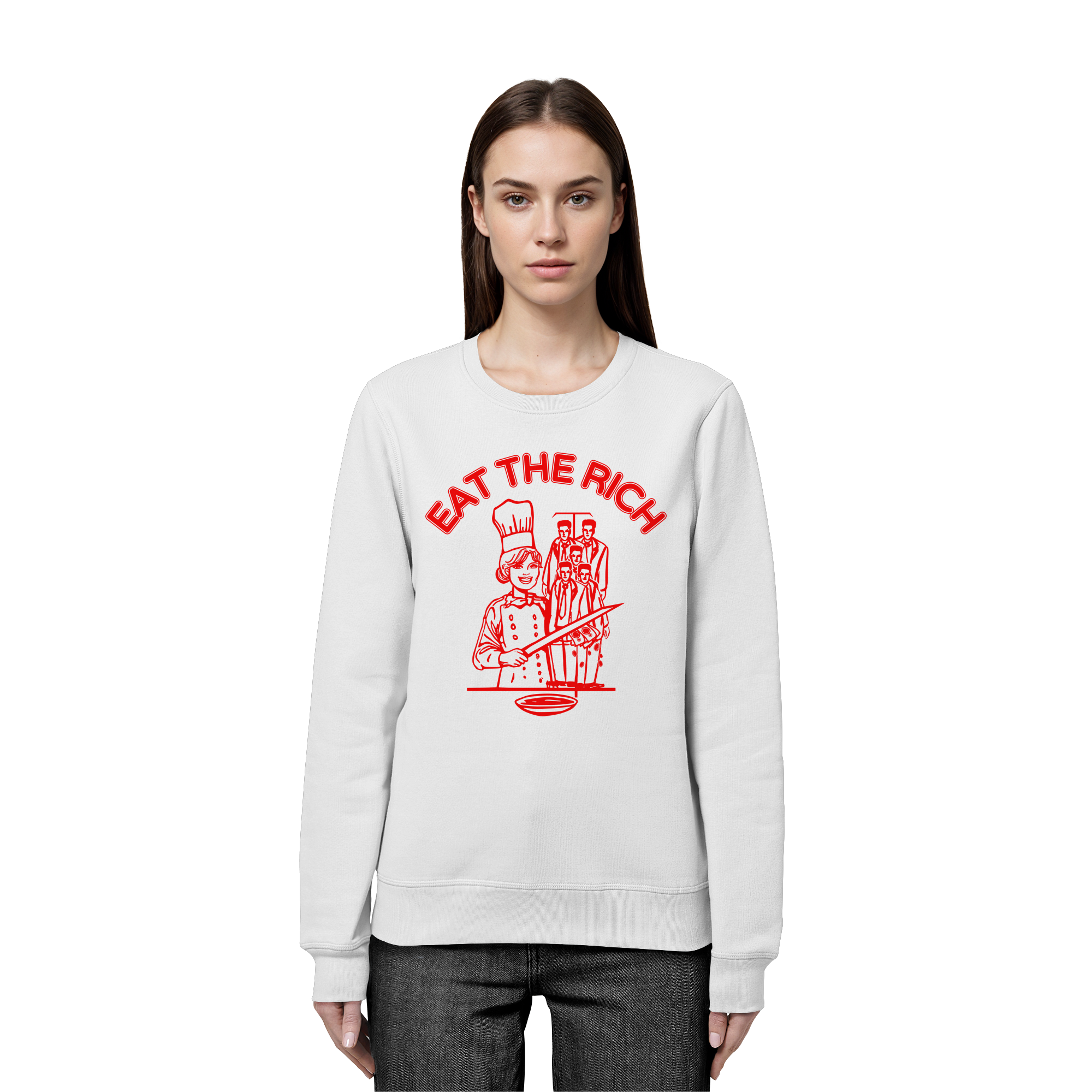 Eat The Rich Feminismus - Organic Basic Unisex Sweatshirt