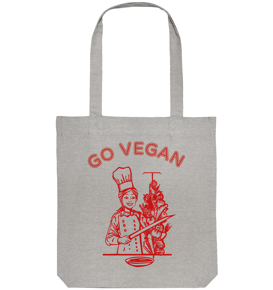 GO VEGAN Organic Tote Bag